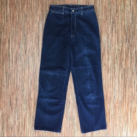 Vintage Pizzazz Jeans Womens 8 Dark Wash Slimming - Picture 4 of 12